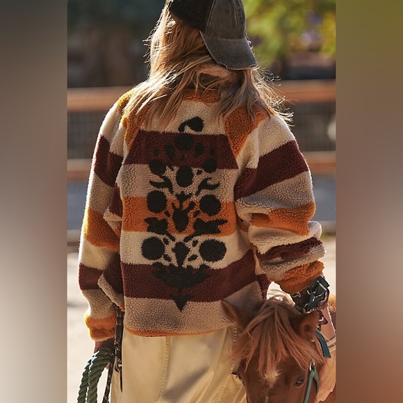 NEW Free People Rocky Ridge Fleece Jacket - Picture 8 of 15